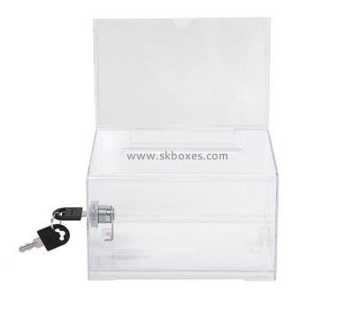 Acrylic display box manufacturers wholesale plastic ballot box suggestion boxes in the workplace BBS-048