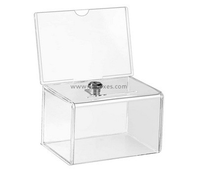 Custom design acrylic plexiglass box with lock and key BBS-015