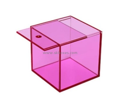 Acrylic box manufacturer custom acrylic display cases acrylic box with sliding lid BDC-051