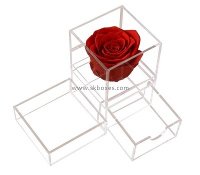 Acrylic box manufacturer customized acrylic little flower box BDC-394