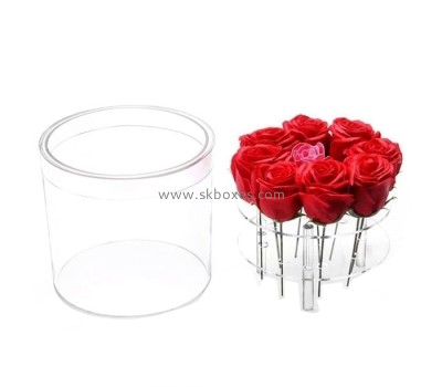 Plastic box manufacturers custom designs acrylic rose flower box BDC-766