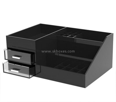 Bespoke black acrylic drawer compartment storage box BDC-1015
