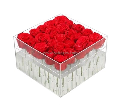 Customize acrylic flower display case BDC-1180