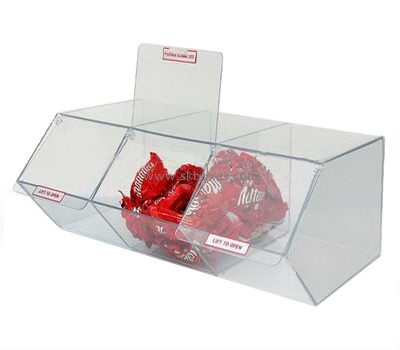 Acrylic candy display case with divider BFD-004