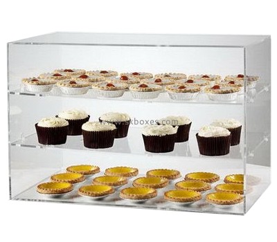 Factory custom design 3 layers clear acrylic cake box BFD-018
