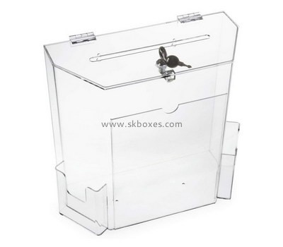 Wholesale clear acrylic donation box BDB-008