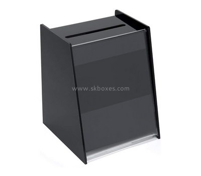 Factory wholesale acrylic donation box with top quality BDB-017