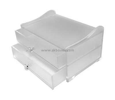 Custom design 2 tiers acrylic drawer storage box BMB-005