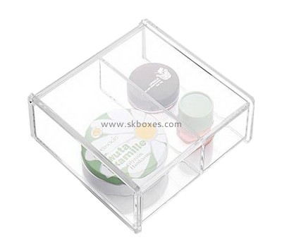 Wholesale acrylic makeup storage box cosmetic box plexiglass acrylic rectangle box BMB-017