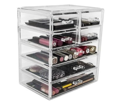 Custom big acrylic display plastic box cosmetic makeup organizer case cheap BMB-167