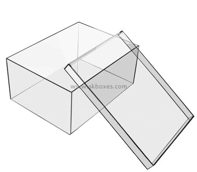 Acrylic factory custom lucite shoe box plexiglass display case BSB-012