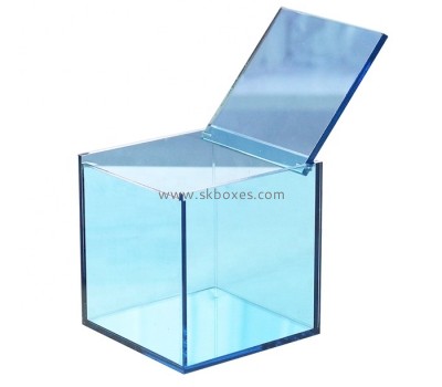 Custom design square transparent acrylic box with lid BSC-007