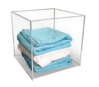 Factory custom design transparent acrylic box for towel BSC-011