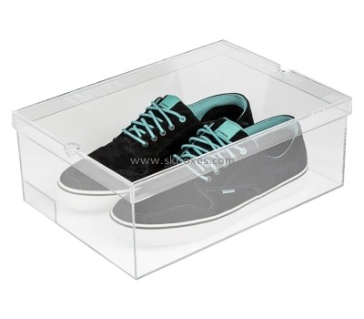 Plexiglass supplier custom acrylic shoe box perspex storage box BSC-095