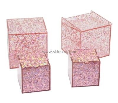 Plexiglass manufacturer custom acrylic box perspex storage box BSC-096