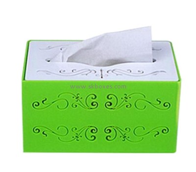 Factory custom design high quality acrylic tissue box BTB-013