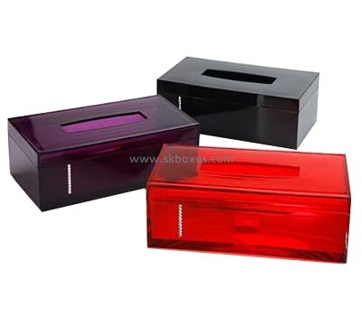 Factory hot selling acrylic fancy tissue box BTB-039
