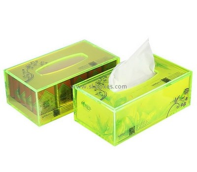 Wholesale acrylic crystal tissue box small plastic box with lid box BTB-049