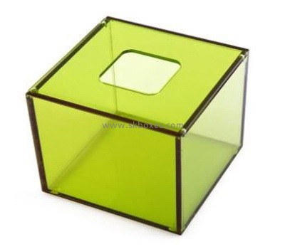 Customized acrylic fancy tissue box small acrylic box tissue box BTB-056