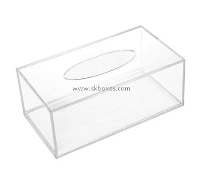 Customized acrylic fancy tissue box transparent plastic box acrylic storage box BTB-090