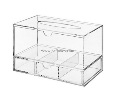 Wholesale acrylic tissue paper box design luxury custom box clear acrylic box BTB-057