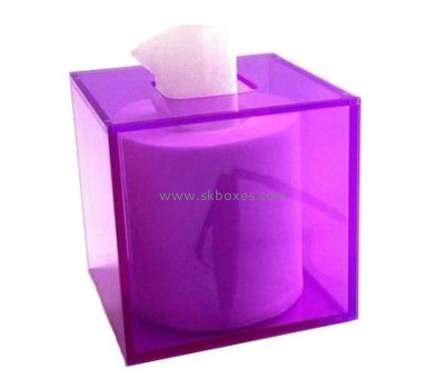 Customized acrylic tissue box display box clear acrylic favor box BTB-101