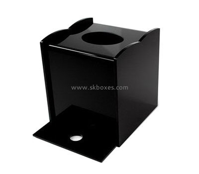 Hot selling acrylic mini tissue box black box acrylic tissue box BTB-108