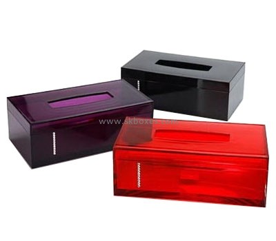 Hot sale clear acrylic favor box transparency plexiglass box tissue BTB-140