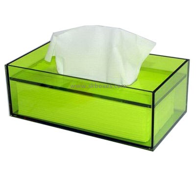 Customized transparent acrylic box paper box tissue box wholesale BTB-146