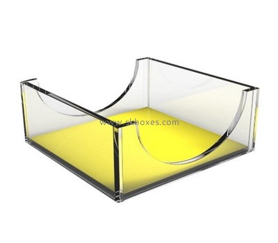 Plexiglass manufacturer custom acrylic notepad holder lucite tissue paper holder BTB-160