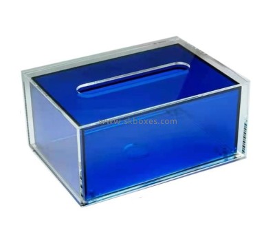 Acrylic supplier custom plexiglass tissue box holder perspex tissue box BTB-169