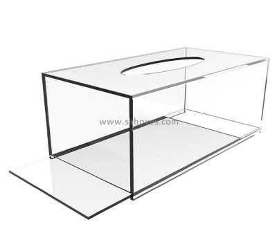 ​Perspex manufacturer custom acrylic tissue box holder plexiglass tissue box BTB-172