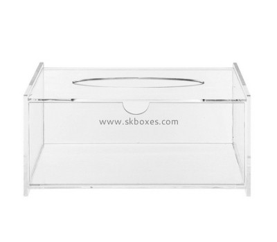 Acrylic supplier custom plexiglass hotel supplies tissue box lucite restaurant tissue box BTB-197