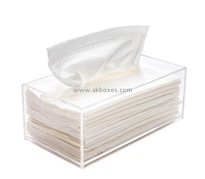 Custom accrylic tissue box plexiglass facial tissue box BTB-201