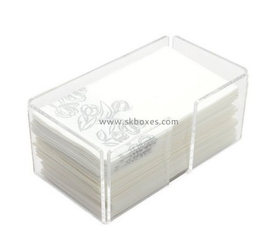 Custom plexiglass paper towel dispenser acrylic countertop paper towel holder BTB-206