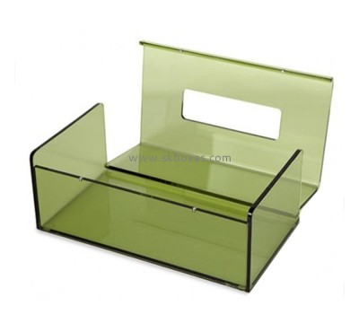 Custom acrylic restaurant tissue box plexiglass table top facial tissue box BTB-211