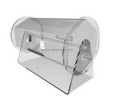 Custom transparent round acrylic plastic ballot box BBS-006