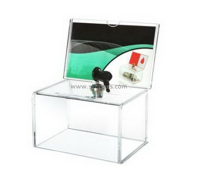 Factory direct sale clear acrylic lucky draw box BBS-004