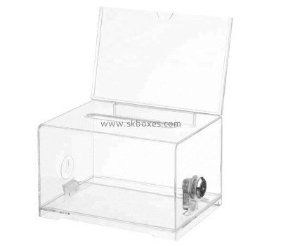 Hot sale acrylic large ballot box voting ballot box clear ballot box BBS-024
