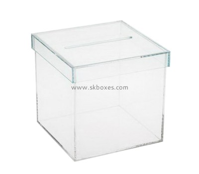 Whole sale cheap ballot boxes clear acrylic ballot box suggestion boxes for sale BBS-078