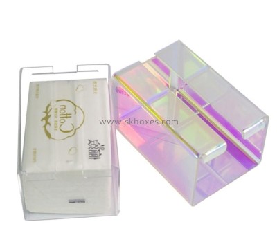Custom acrylic facial tissue box plexiglass tissue holder box BTB-203