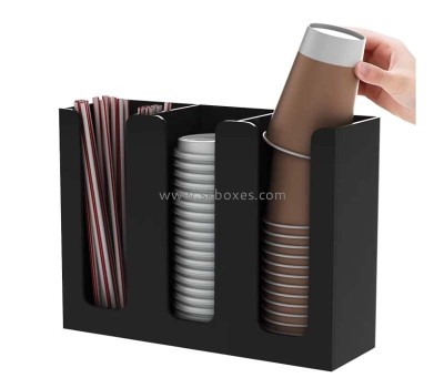 Perspex display supplier custom acrylic paper cup organizer BFD-034