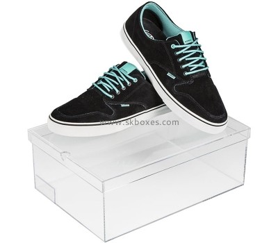 Custom clear acrylic shoe box BSB-003