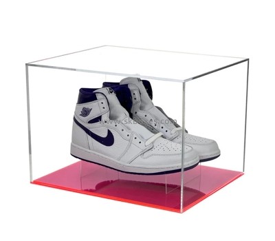 Plexiglass manufacturer custom acrylic shoe display case lucite showcase BSB-013