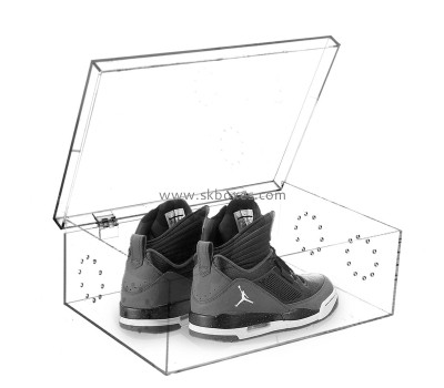 Plexiglass boxes supplier custom acrylic shoe organizer box BSB-023