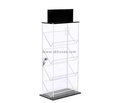 Perspex display supplier custom acrylic lockable display cabinet BDC-2369