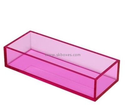 Lucite products supplier custom countertop acrylic display organizer box BDC-2366