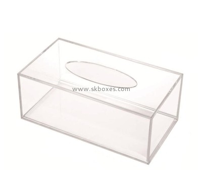 Custom acrylic table top facial tissue box lucite tissue box BTB-212