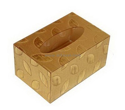 Customized acrylic paper tissue box plastic display box tissue paper box BTB-120