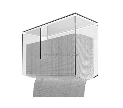 Perspex boxes manufacturer custom acrylic wall mount paper towel dispenser BTB-222